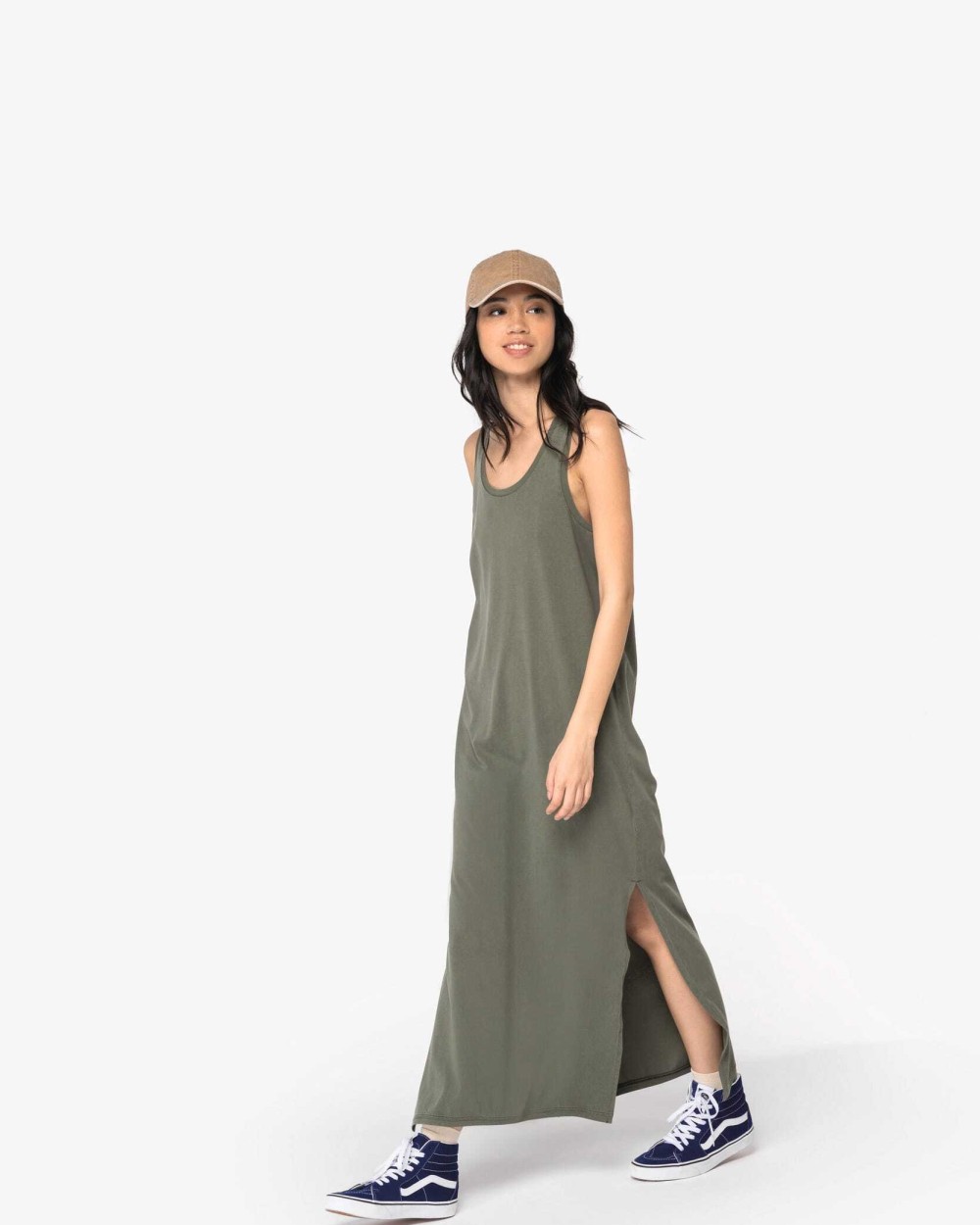 NATIVE SPIRIT Umweltfreundliches ausgewaschenes Jersey-Kleid für Damen Kleider personalisierbar