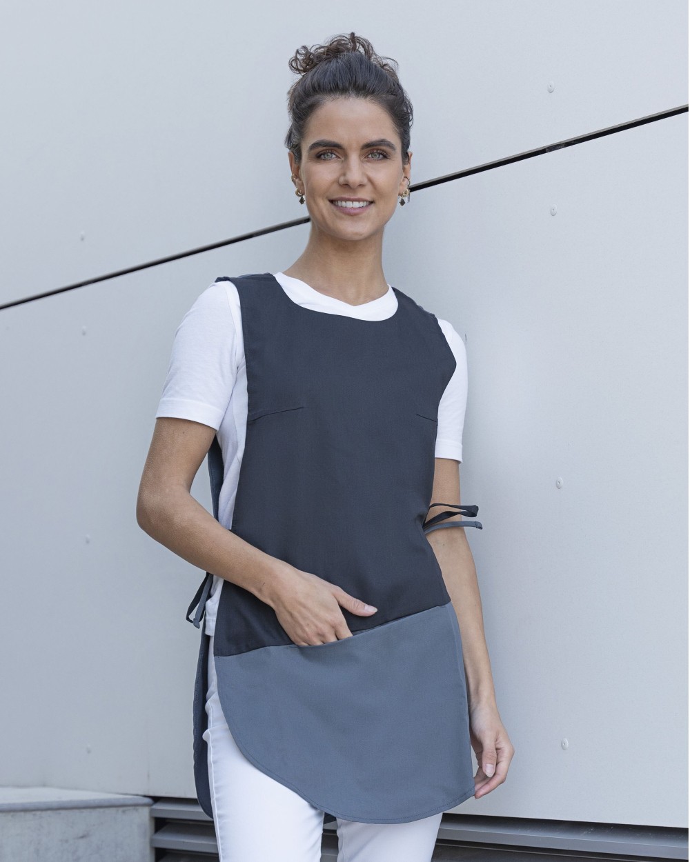 Jassen KARLOWSKY WORK SMOCK BEA ANTHRACITE voor bedrukking &amp; borduring