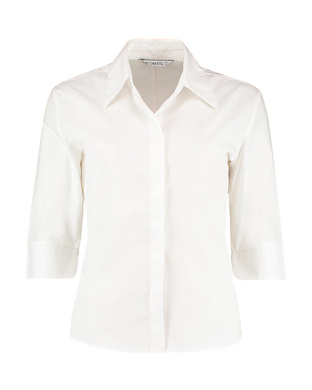 Hemden KUSTOM KIT Women's Tailored Fit Continental Blouse 3/4 Sleeve voor bedrukking &amp; borduring