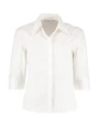 KUSTOM KIT Women's Tailored Fit Continental Blouse 3/4 Sleeve Hemden personalisierbar
