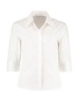 Hemden KUSTOM KIT Women's Tailored Fit Continental Blouse 3/4 Sleeve voor bedrukking &amp; borduring