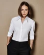 KUSTOM KIT Women's Tailored Fit Continental Blouse 3/4 Sleeve Hemden personalisierbar