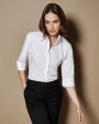 Hemden KUSTOM KIT Women's Tailored Fit Continental Blouse 3/4 Sleeve voor bedrukking &amp; borduring