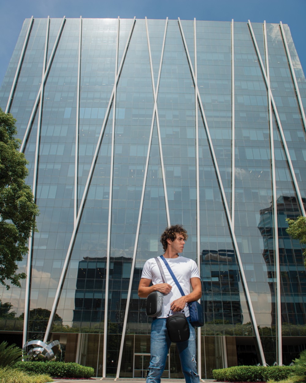 Tassen & Zakken 4DO Boxy Sling voor bedrukking &amp; borduring