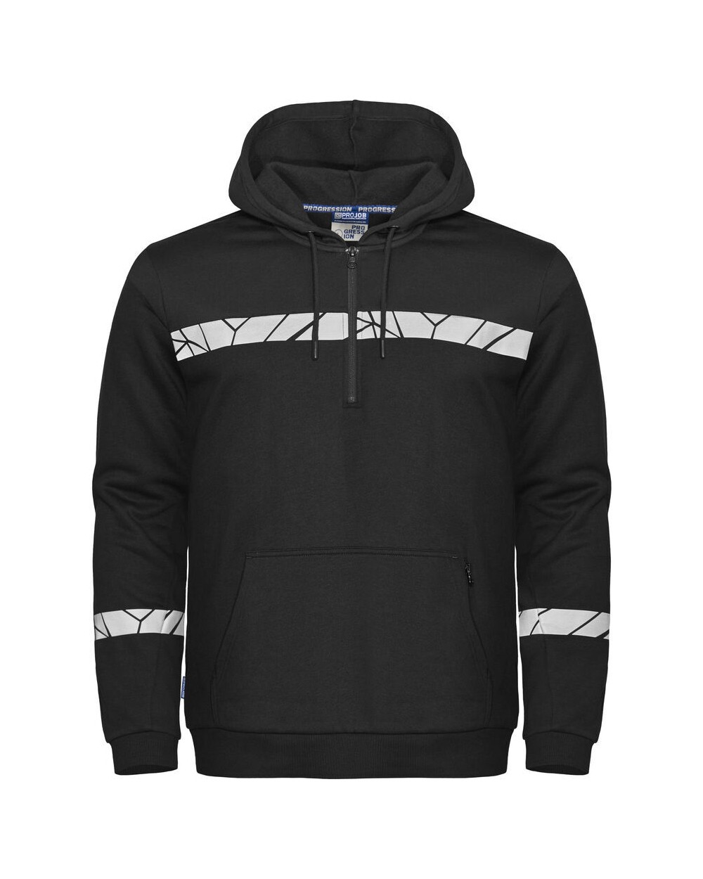 Sweaters & hoodies PROJOB 7104 HOODIE MET HALVE RITSSLUITING voor bedrukking &amp; borduring