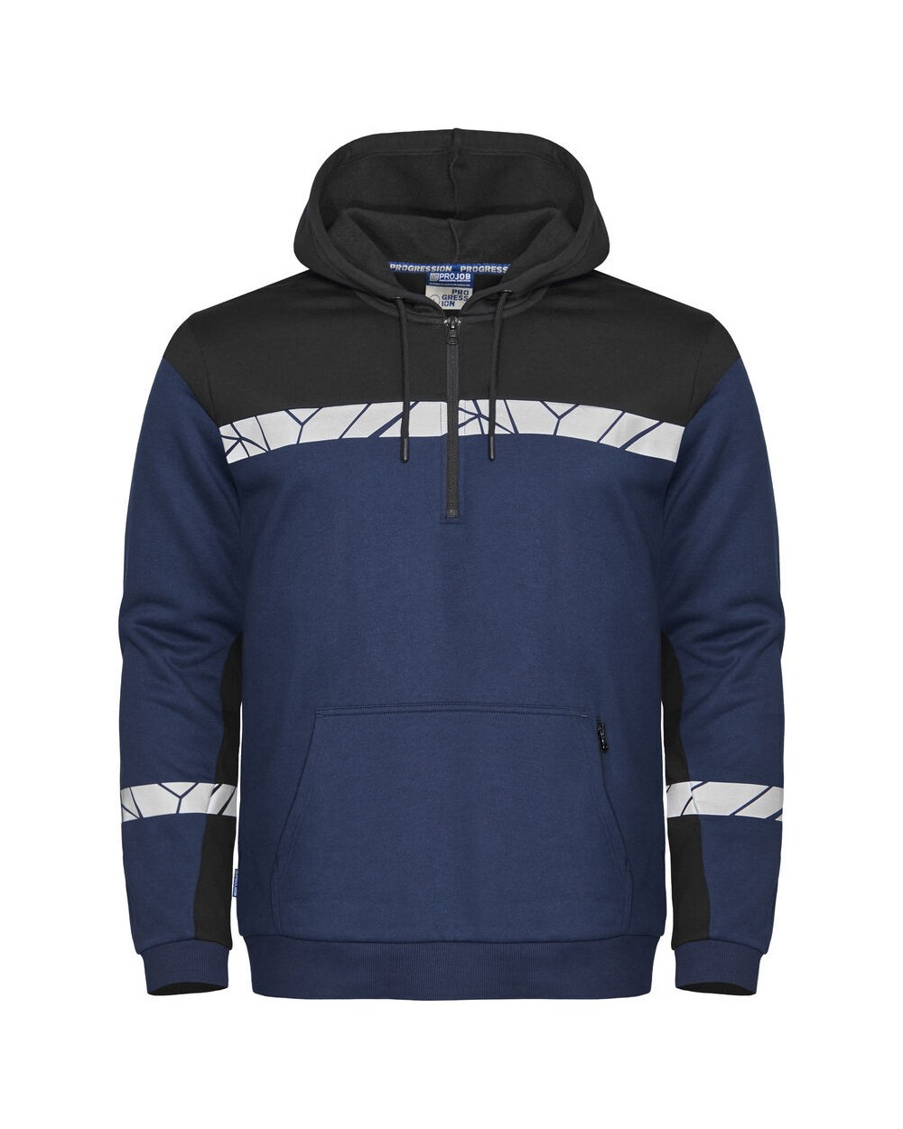 Sweat-shirts personnalisable PROJOB 7104 PROGRESSION SWEAT A CAPUCHE HALF ZIP