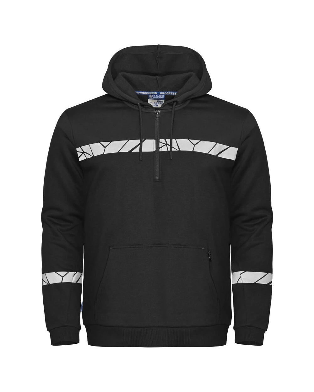 Sweaters & hoodies PROJOB 7104 HOODIE MET HALVE RITSSLUITING voor bedrukking &amp; borduring