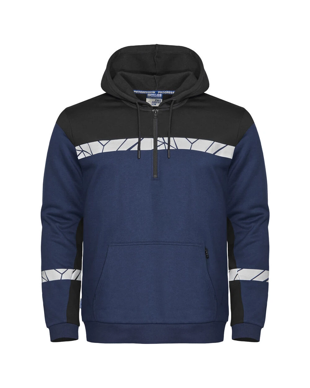 Sweat-shirts personnalisable PROJOB 7104 PROGRESSION SWEAT A CAPUCHE HALF ZIP