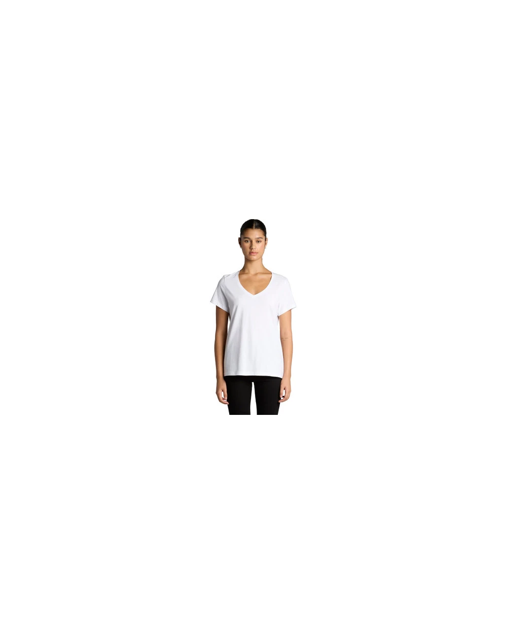 AS COLOUR Wo's Maple V Neck Tee T-Shirts personalisierbar
