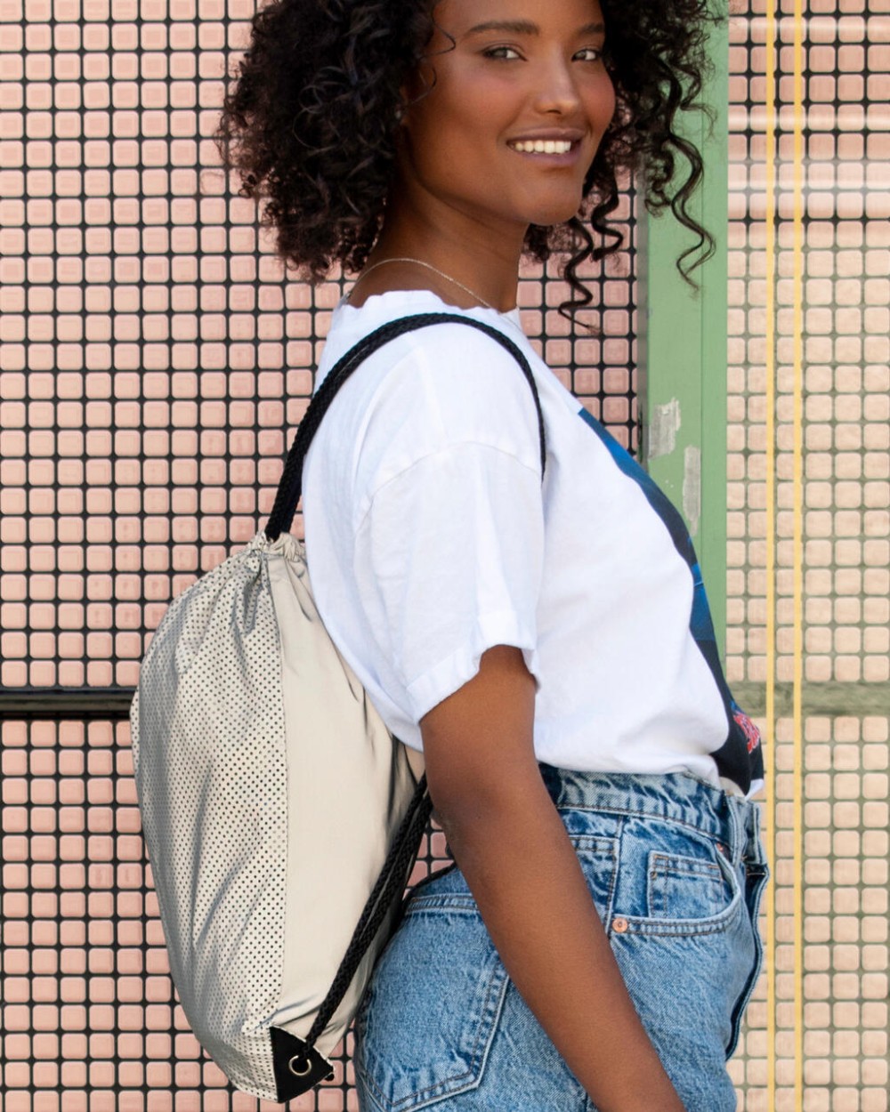 Tassen & Zakken SHUGON Stafford Reflective Drawstring Backpack voor bedrukking &amp; borduring