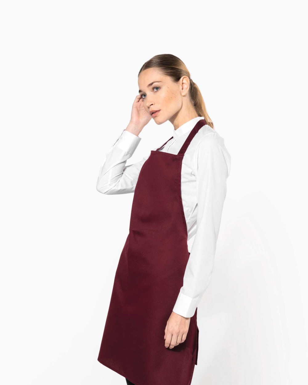 Schorten KARIBAN Licht schort voor bedrukking &amp; borduring