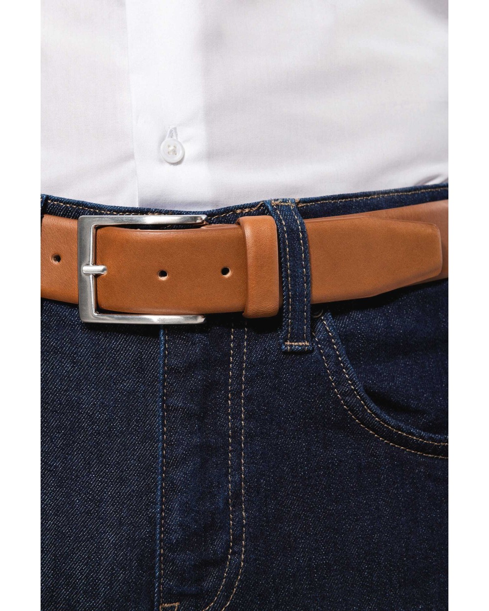 KARIBAN Ledergürtel für Herren Zubehör personalisierbar