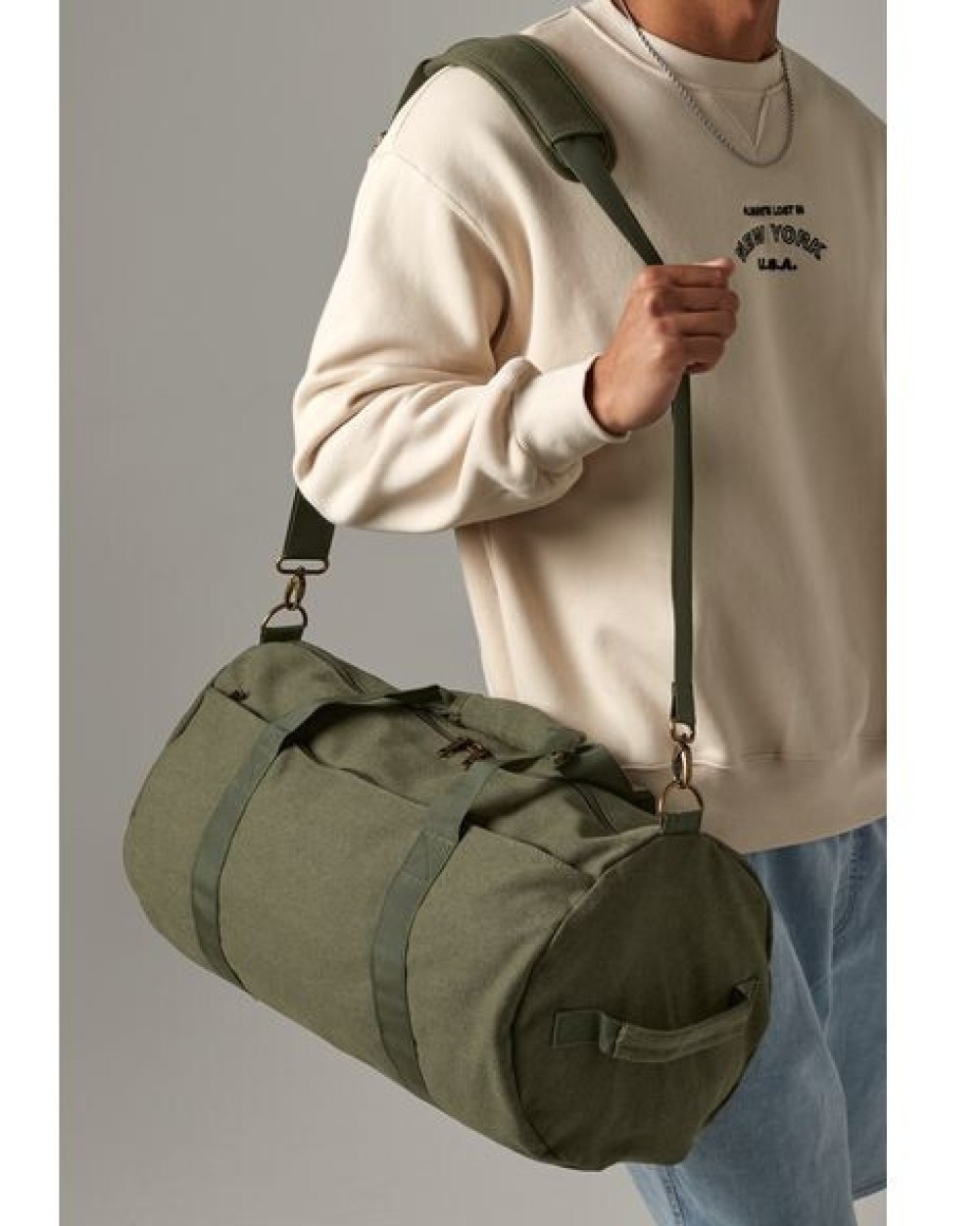 Tassen & Zakken BAG BASE VINTAGE CANVAS BARREL BAG voor bedrukking &amp; borduring