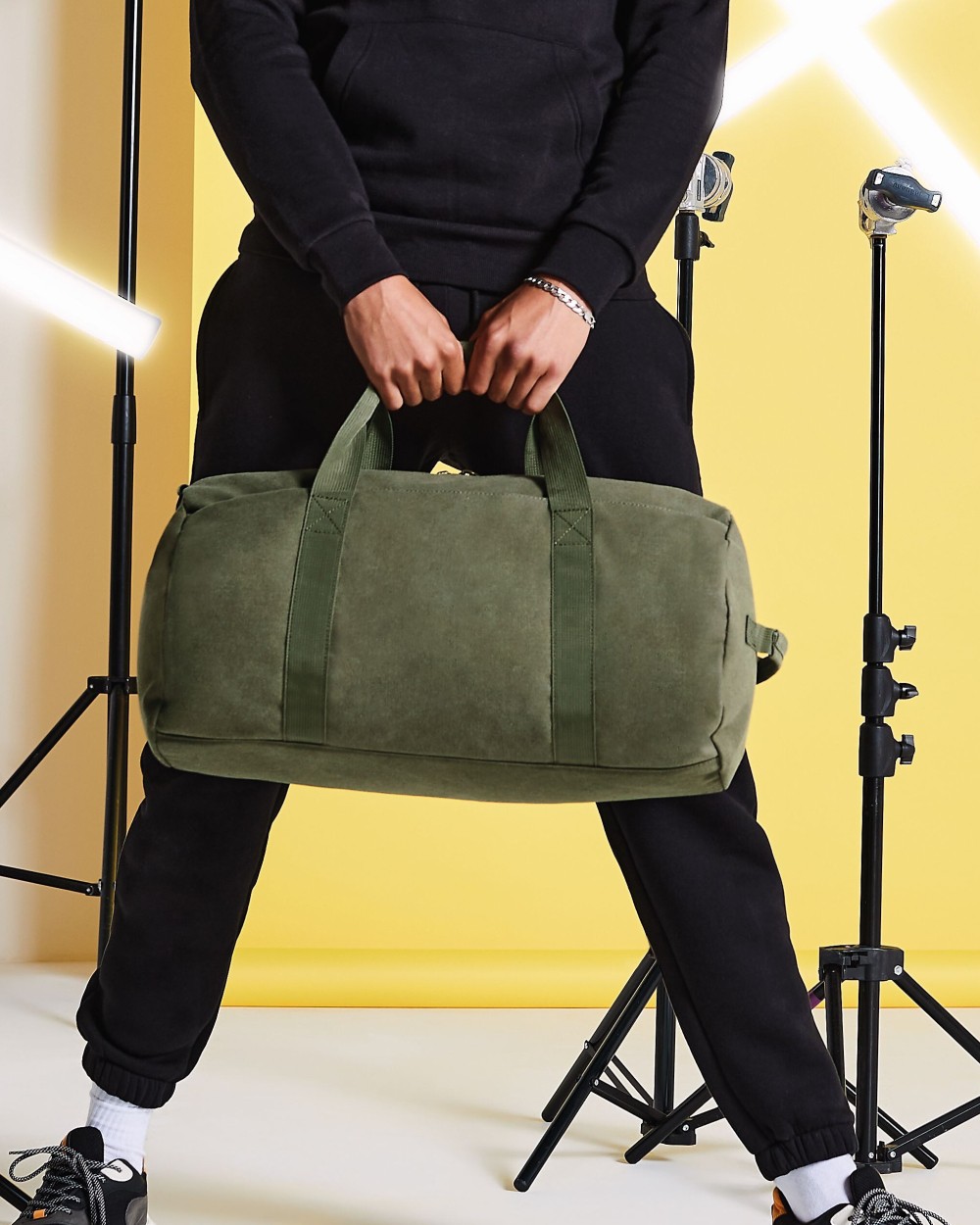 Sacs & Bagagerie personnalisable BAG BASE VINTAGE CANVAS BARREL BAG