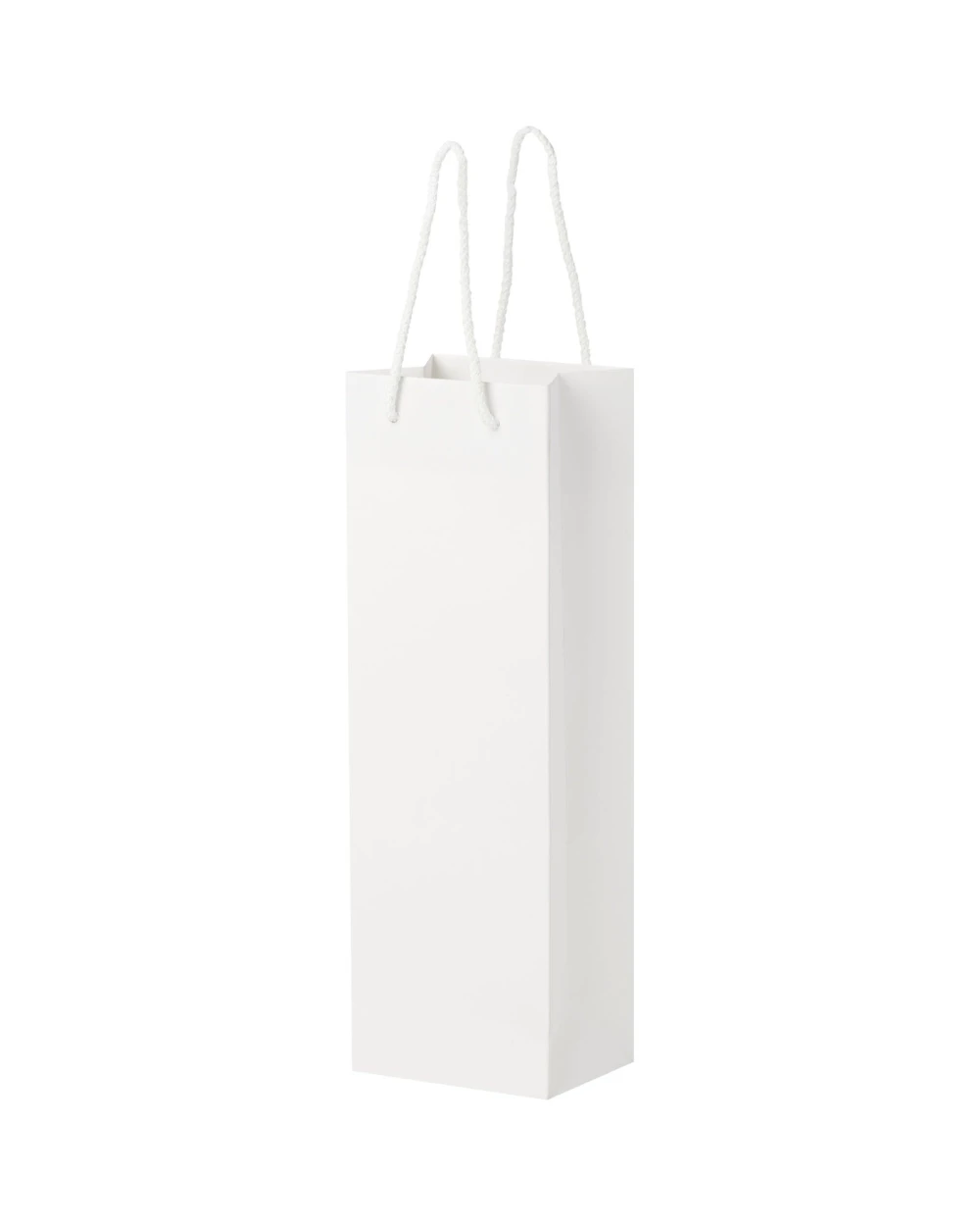 Sacs & Bagagerie personnalisable 4DO Sac de bouteille de vin en papier 170 g/m2 integra fait à la main avec poignées torsadées en plas...