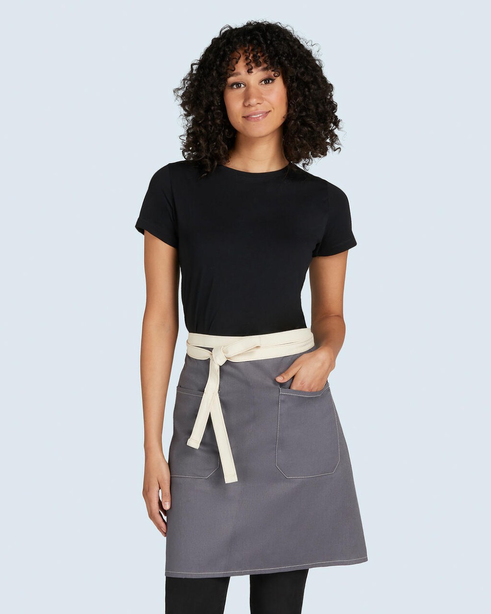 Tabliers personnalisable SG CLOTHING SANTORINI - Contrasted Bistro Apron with Pocket