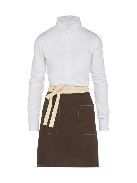 SG CLOTHING SANTORINI - Contrasted Bistro Apron with Pocket /api/colors/951cb8b6-18b8-4f27-8f99-2d223c8b4856 personnalisable