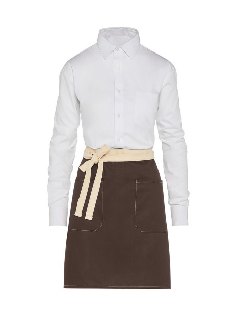 SG CLOTHING SANTORINI - Contrasted Bistro Apron with Pocket /api/colors/951cb8b6-18b8-4f27-8f99-2d223c8b4856 personnalisable