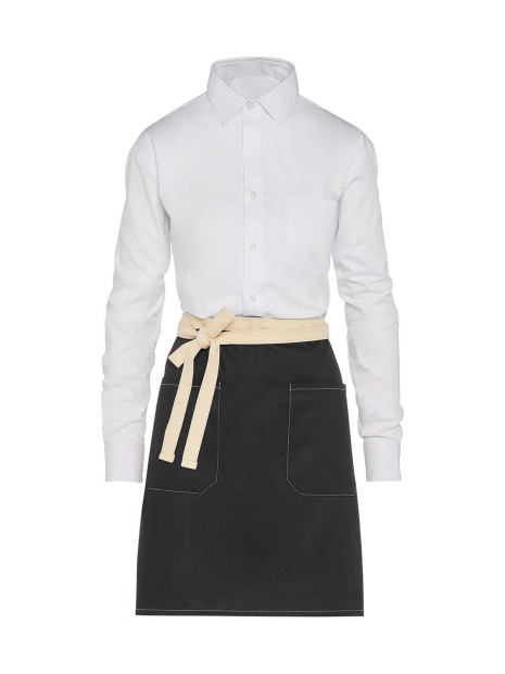 SG CLOTHING SANTORINI - Contrasted Bistro Apron with Pocket /api/colors/b9fdad4a-5e94-45cb-8c03-c08b349b28c3 personnalisable