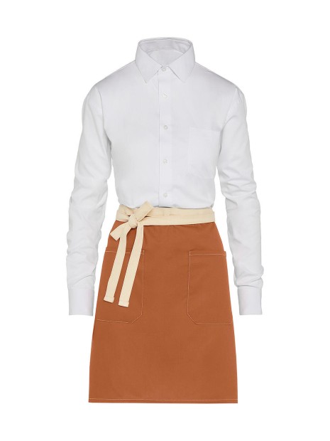 SG CLOTHING SANTORINI - Contrasted Bistro Apron with Pocket /api/colors/517ed486-f4dd-43d4-9502-1651d53a2891 personnalisable