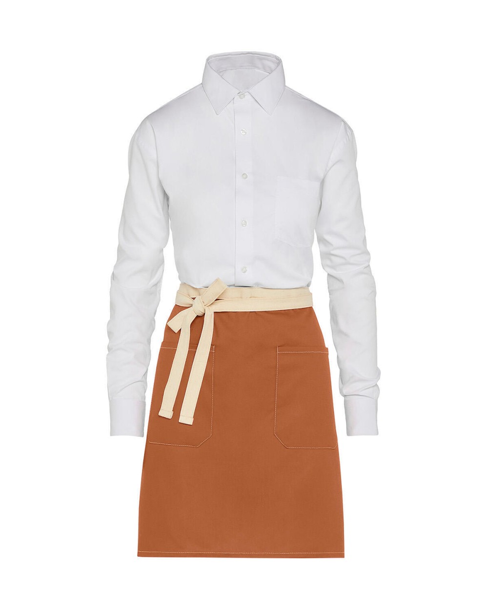 SG CLOTHING SANTORINI - Contrasted Bistro Apron with Pocket Schürzen personalisierbar