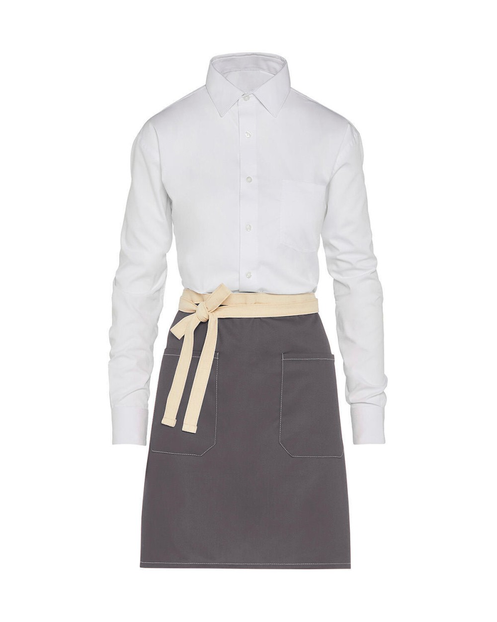 SG CLOTHING SANTORINI - Contrasted Bistro Apron with Pocket Schürzen personalisierbar