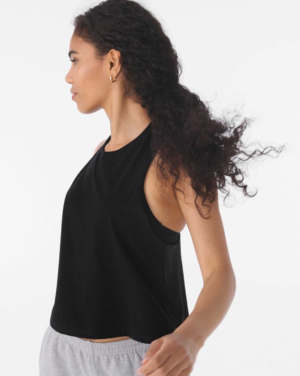 BELLA-CANVAS Women's Racerback Cropped Tank T-Shirts personalisierbar