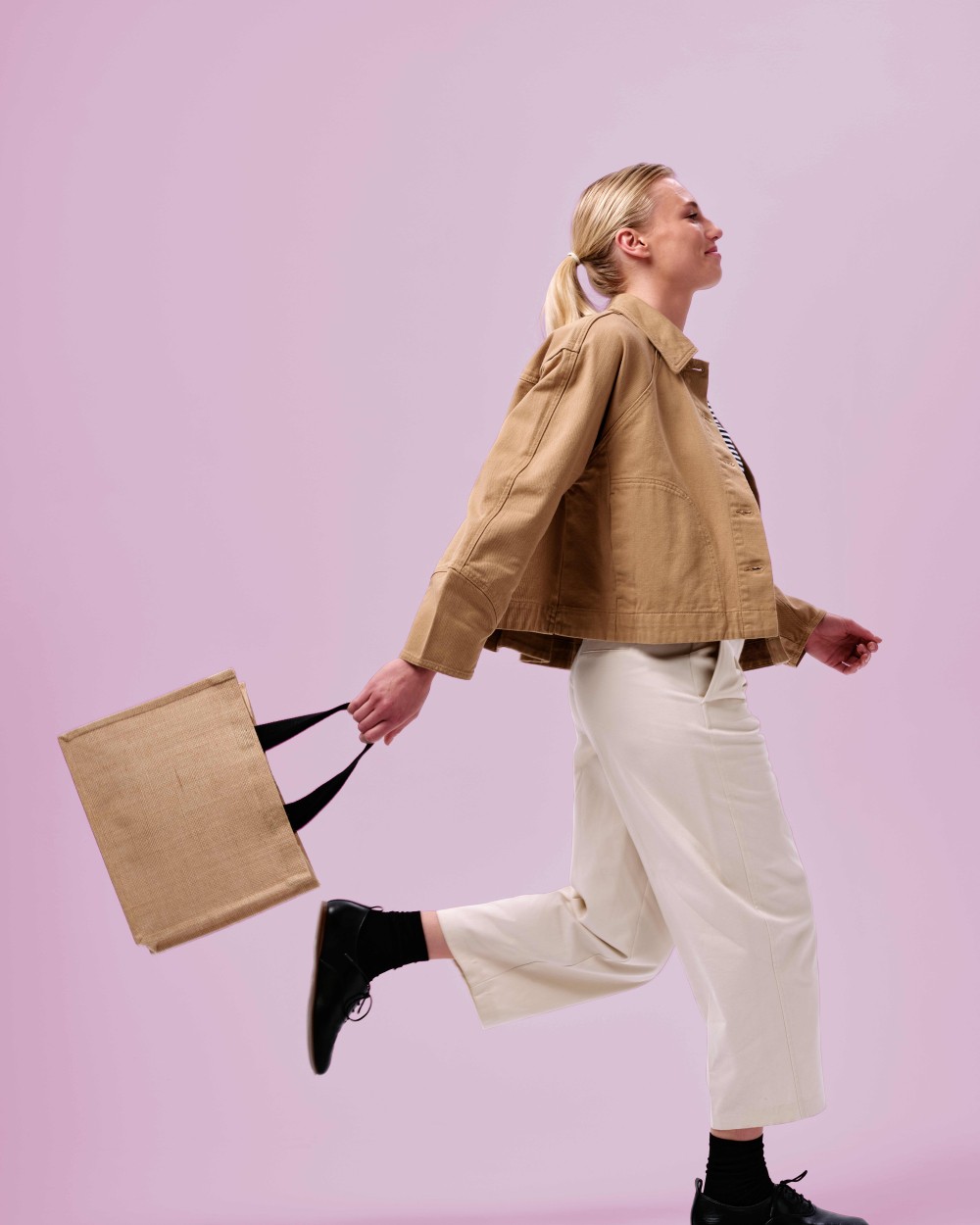 Tassen & Zakken NUTSHELL Jute shopper voor bedrukking &amp; borduring