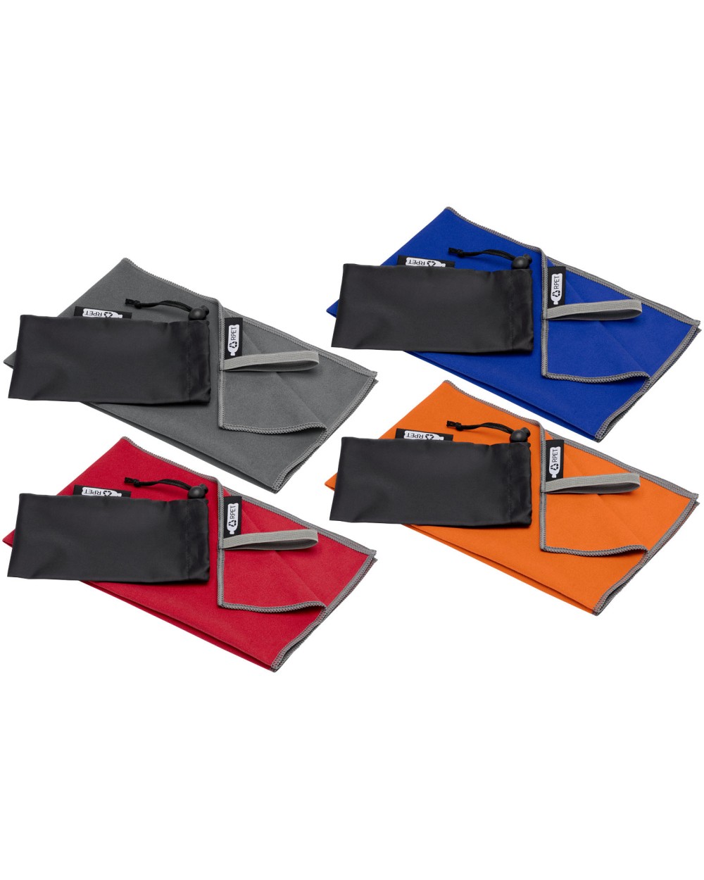 Produits éponges personnalisable 4DO Serviette Pieter certifiée GRS ultra-légère et à séchage rapide 30 x 50 cm