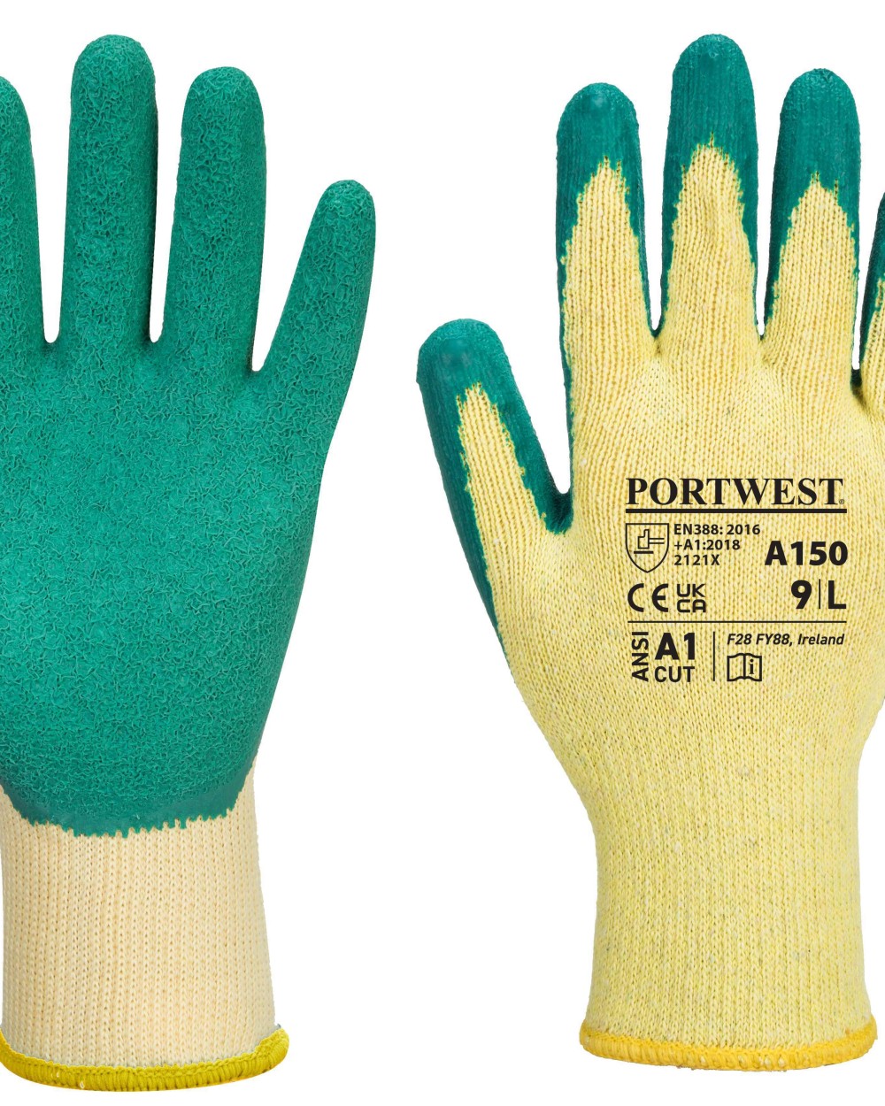 Mutsen PORTWEST Classic grip glove - latex (A150) voor bedrukking &amp; borduring
