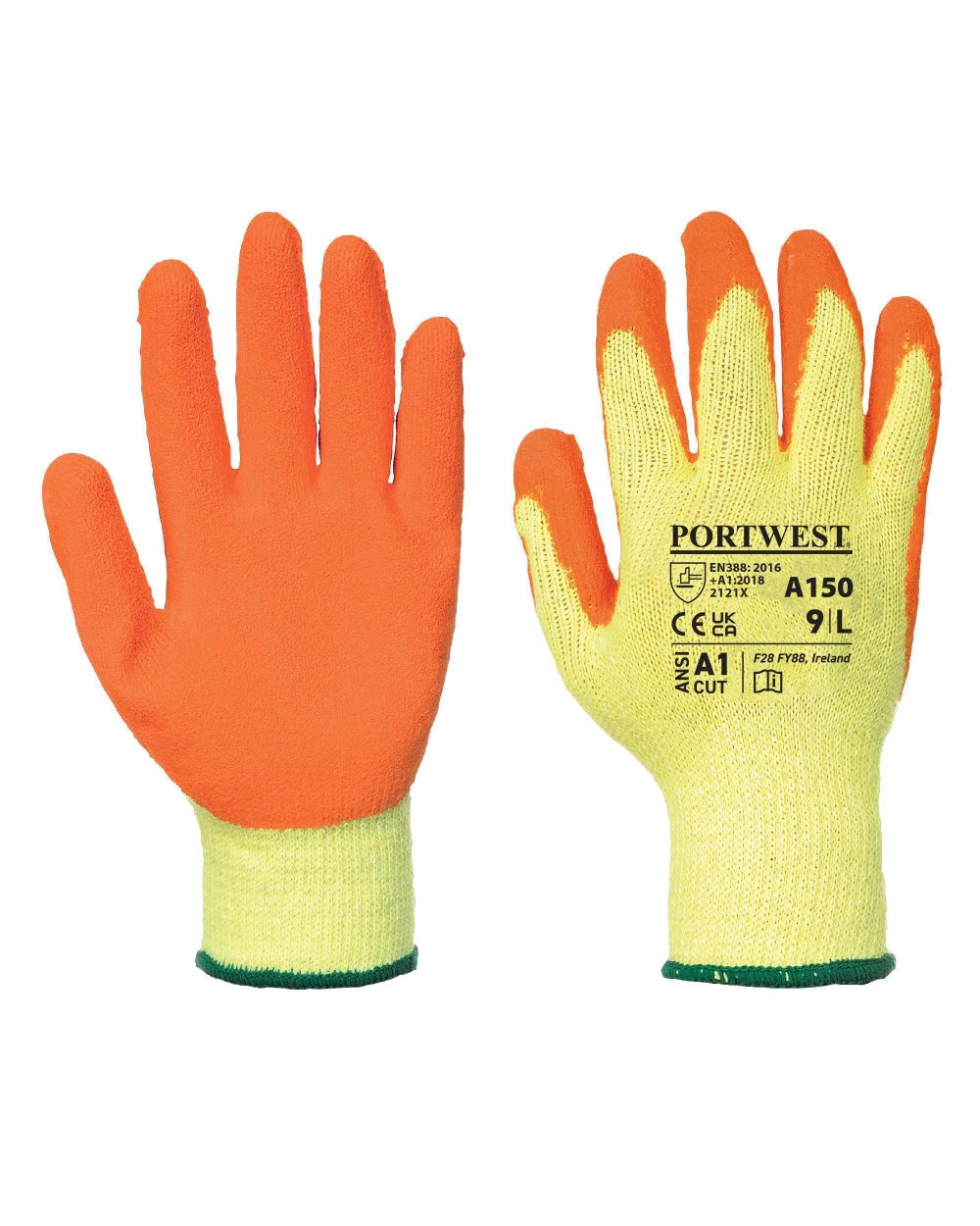 Mutsen PORTWEST Classic grip glove - latex (A150) voor bedrukking &amp; borduring