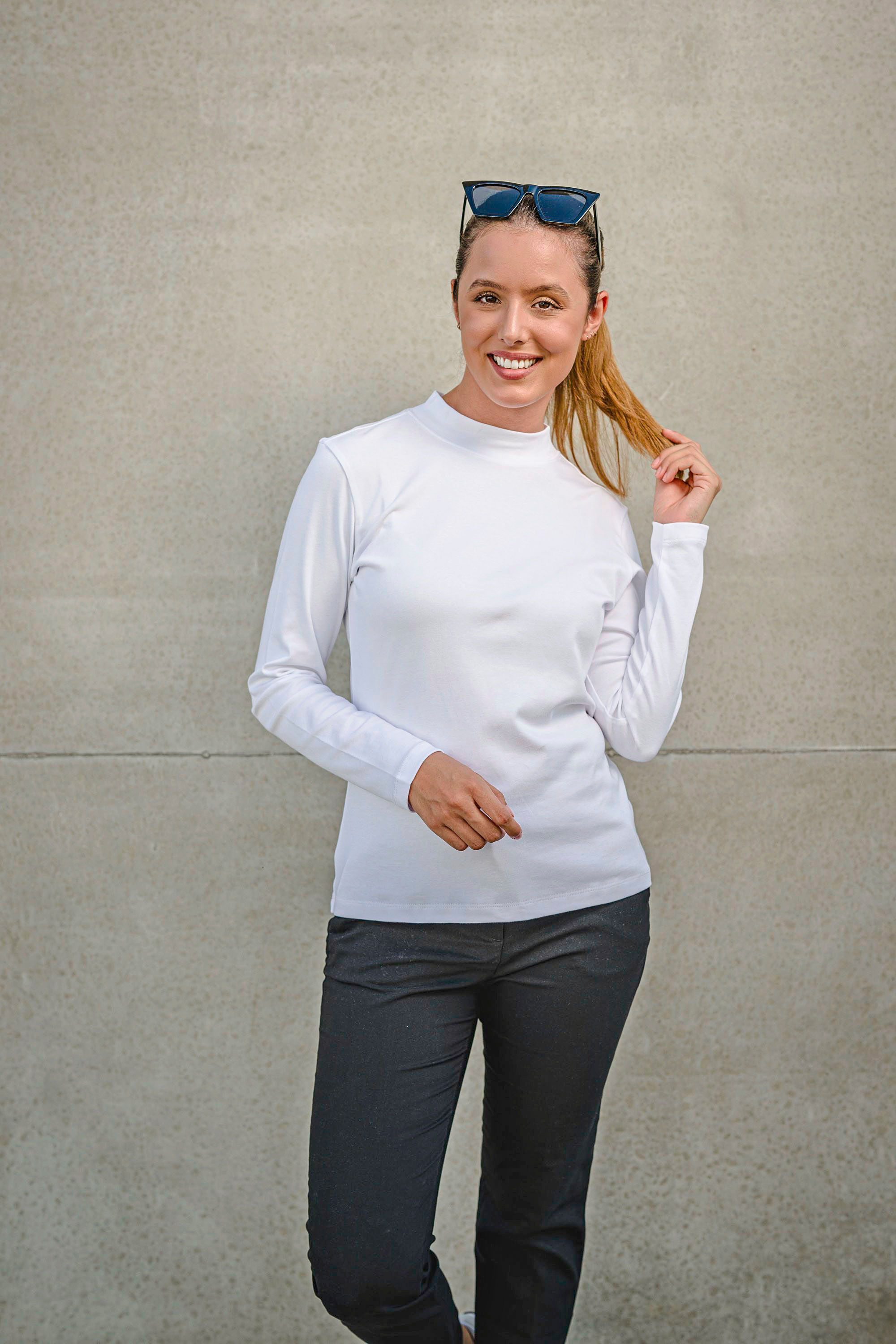 T-Shirts personnalisable HRM Women´s Premium Highneck Longsleeve Tees