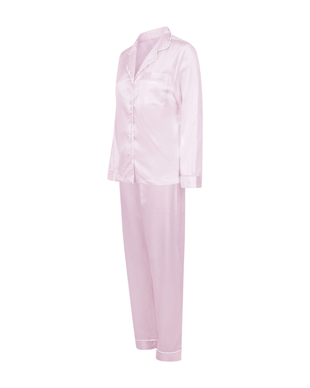 Accessoires personnalisable TOWEL-CITY Ladies Satin Long Pyjamas