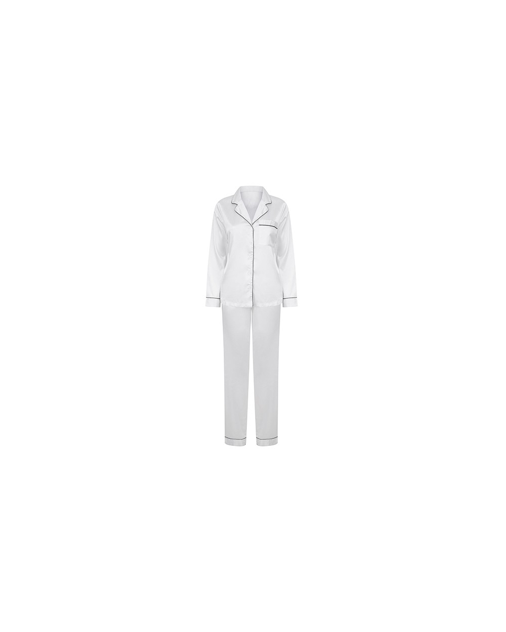 TOWEL-CITY Ladies Satin Long Pyjamas Zubehör personalisierbar