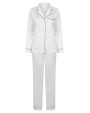 TOWEL-CITY Ladies Satin Long Pyjamas Zubehör personalisierbar