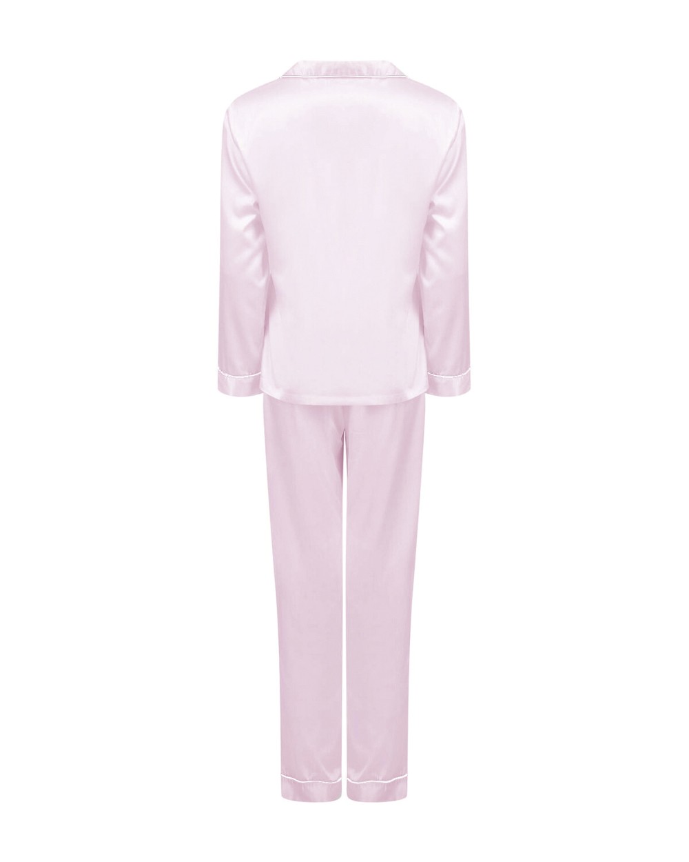 TOWEL-CITY Ladies Satin Long Pyjamas Zubehör personalisierbar