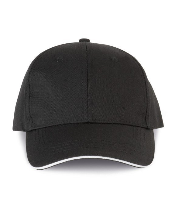 WK. DESIGNED TO WORK 6-Panel-Cap mit Kontrast-Sandwichschirm Kappen personalisierbar
