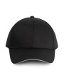WK. DESIGNED TO WORK 6-Panel-Cap mit Kontrast-Sandwichschirm Kappen personalisierbar