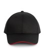 WK. DESIGNED TO WORK 6-Panel-Cap mit Kontrast-Sandwichschirm Kappen personalisierbar