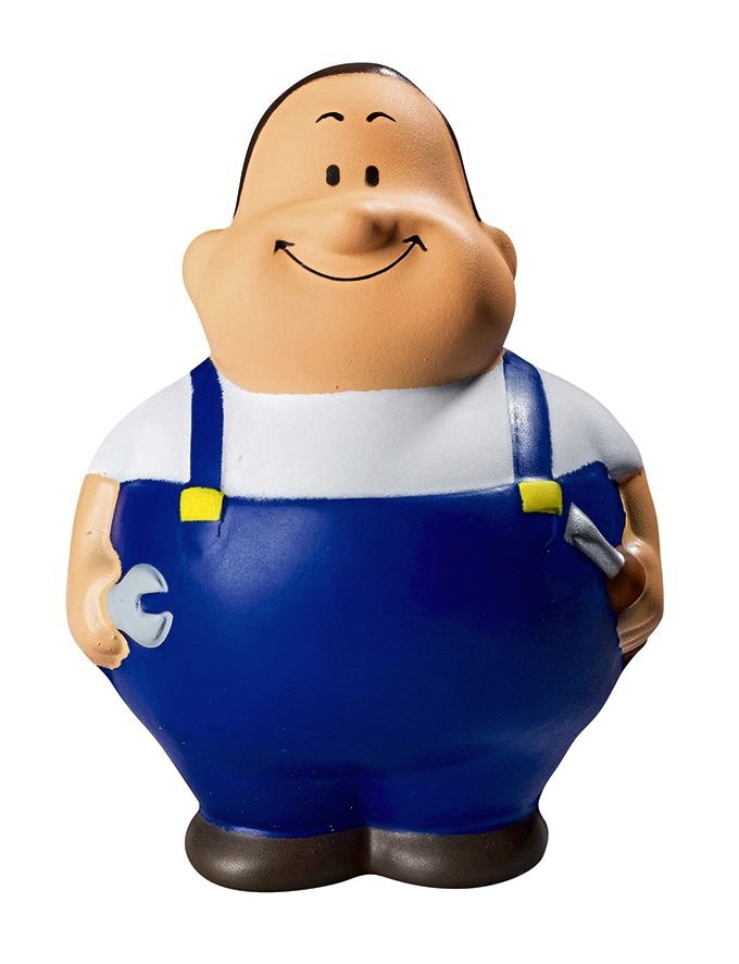 Benodigdheden MBW SQUEEZIES® Worker Bert®, Blue voor bedrukking &amp; borduring