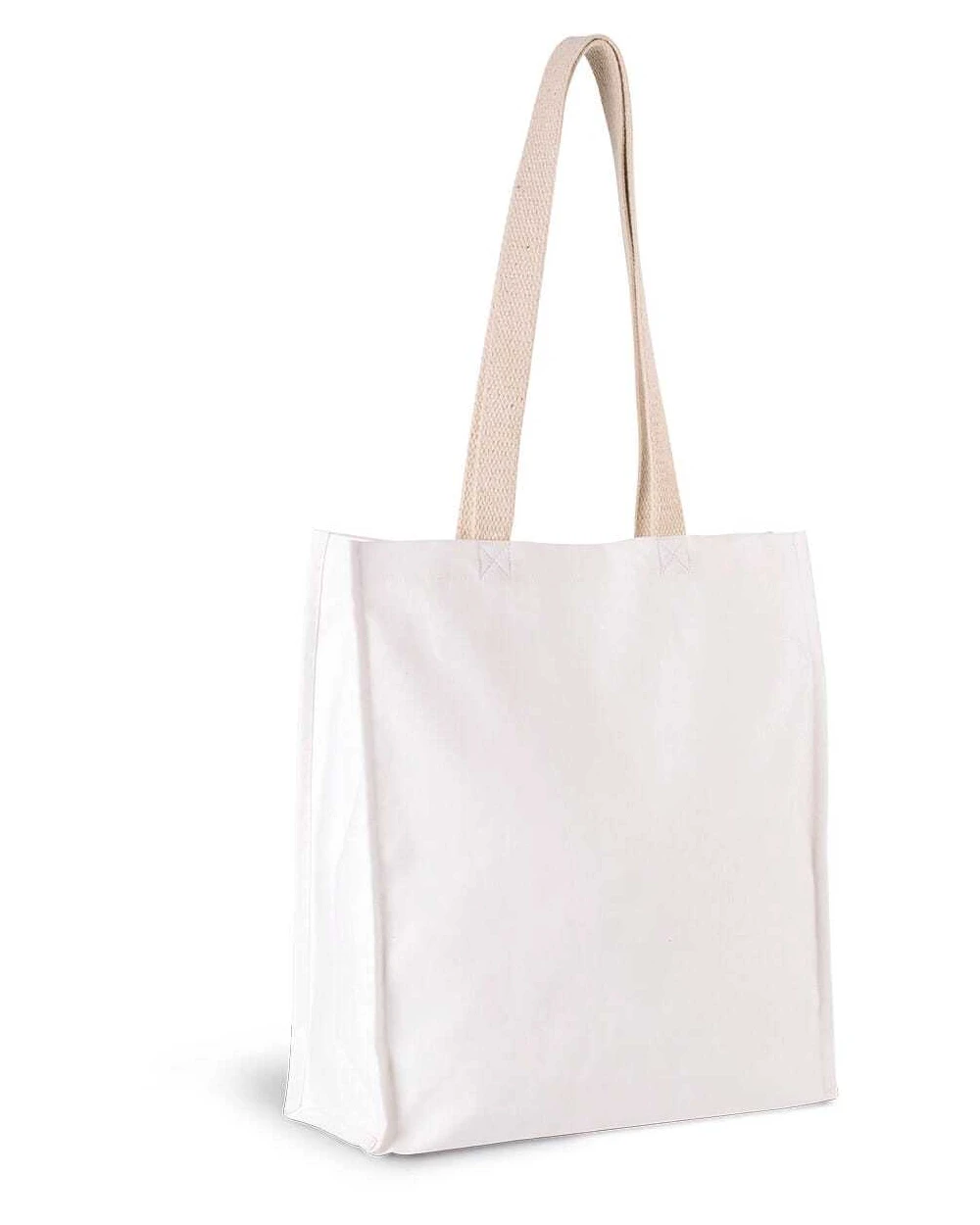 Tote bags KIMOOD Shopper met plooi voor bedrukking &amp; borduring