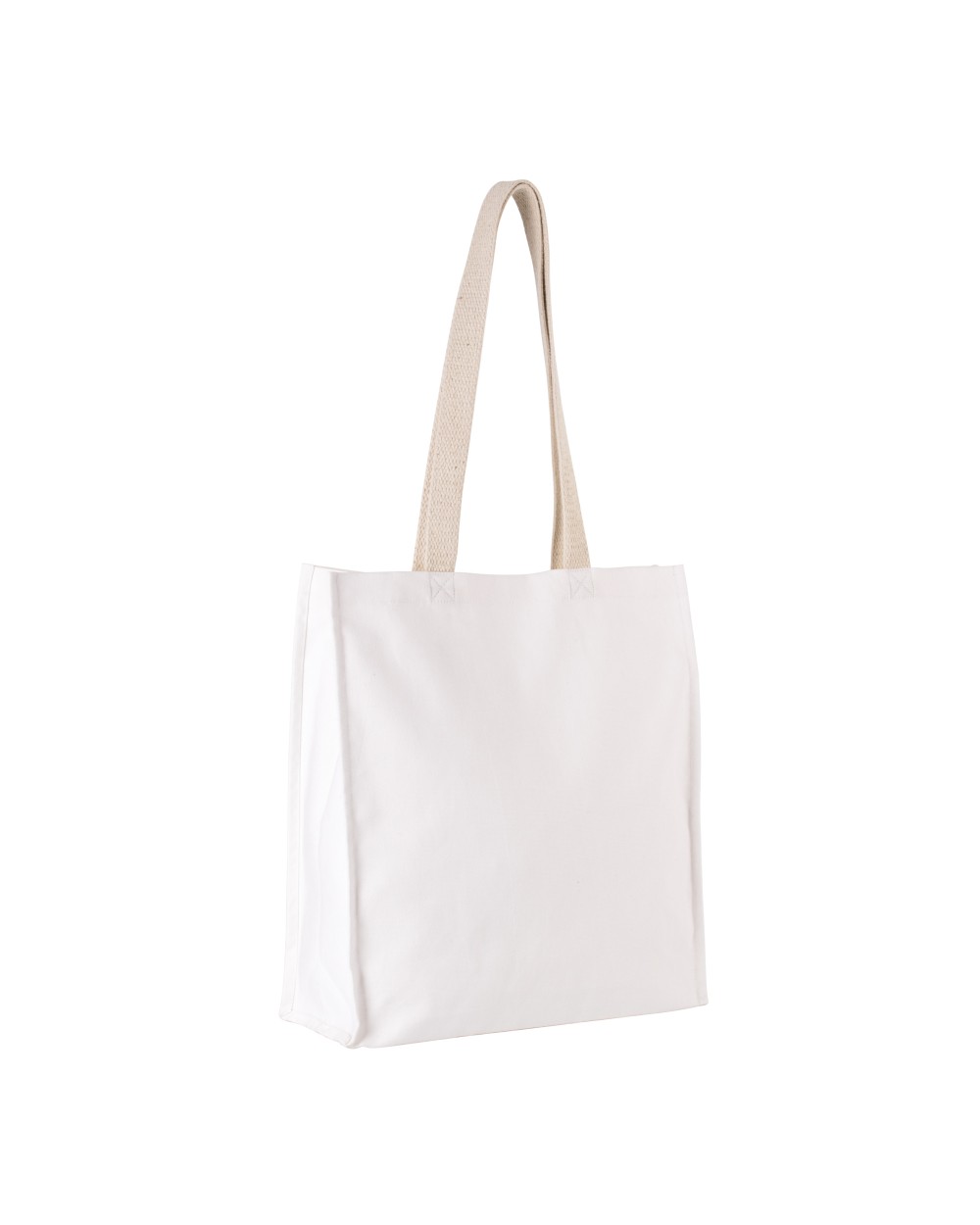 Tote bags KIMOOD Shopper met plooi voor bedrukking &amp; borduring