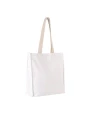 Tote bags KIMOOD Shopper met plooi voor bedrukking &amp; borduring
