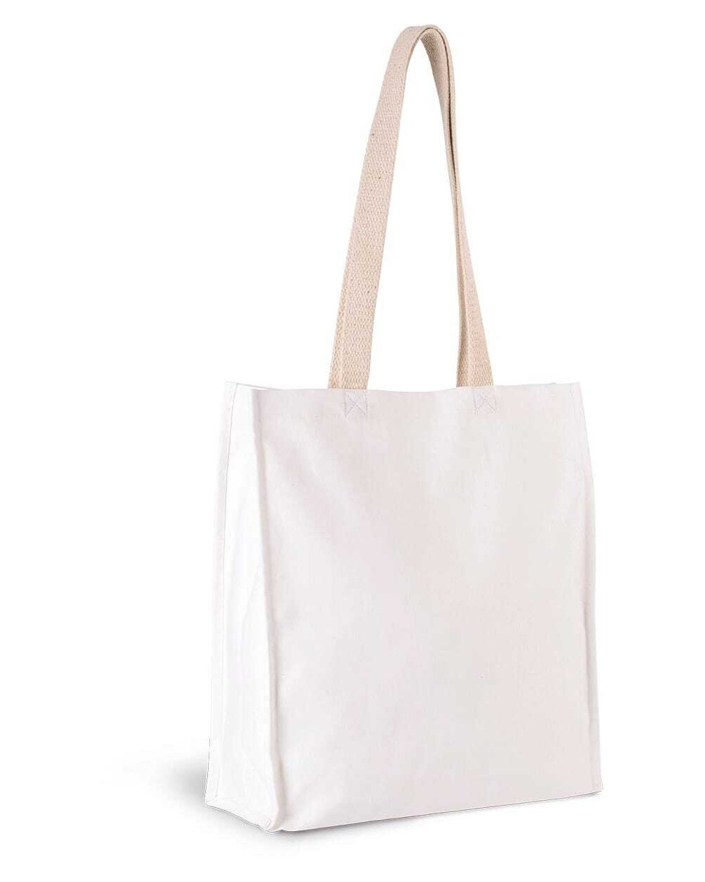 Tote bags KIMOOD Shopper met plooi voor bedrukking &amp; borduring