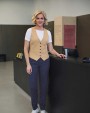 Pulls personnalisable BROOK TAVERNER Gilet femme Béatrice coupe cintrée