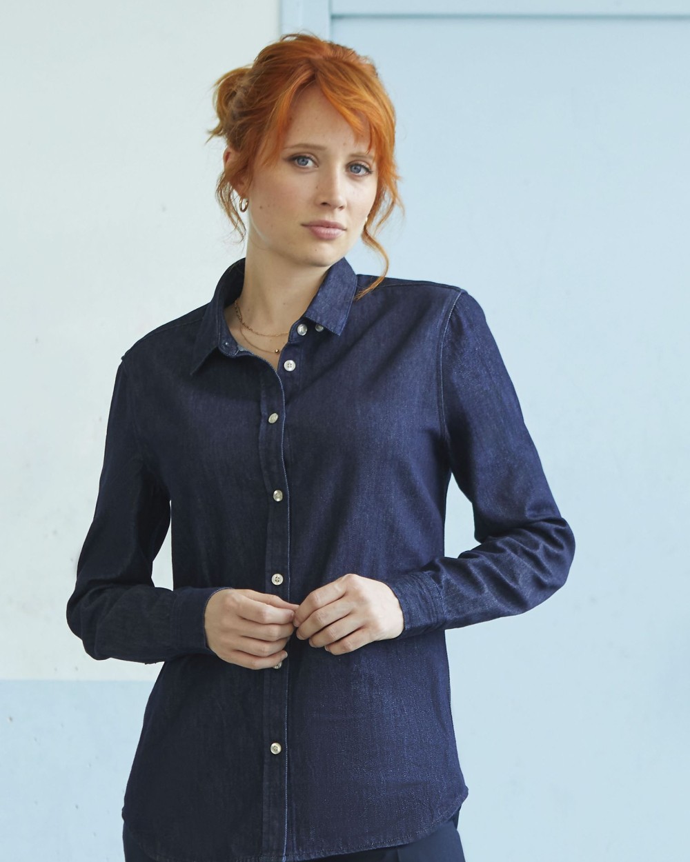 NEOBLU Women´s High-End Denim Shirt Bennett Hemden personalisierbar