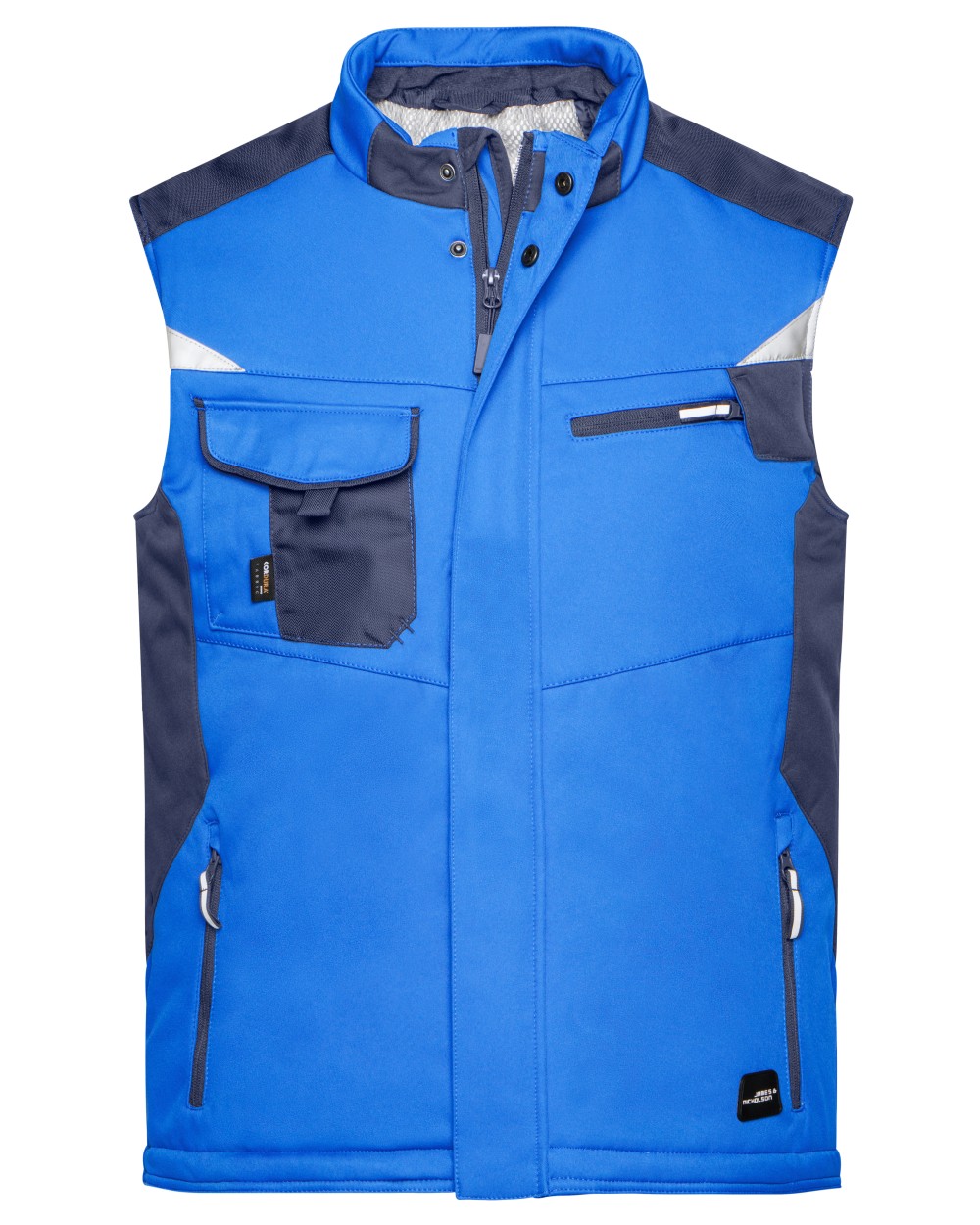 Softshells JAMES & NICHOLSON Craftsmen Softshell Vest -STRONG- voor bedrukking &amp; borduring
