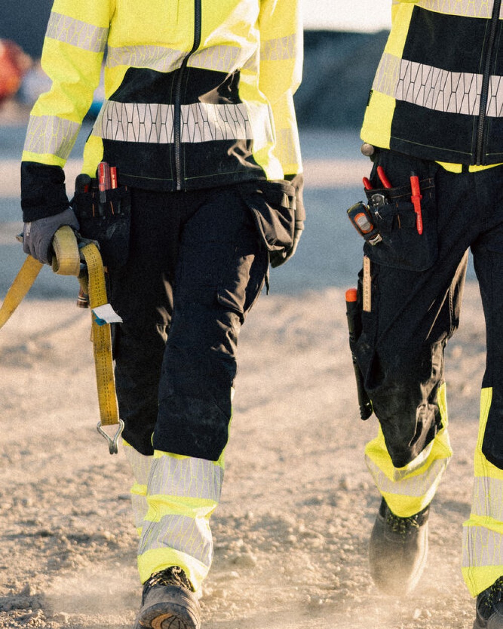 Broeken JOBMAN 2392 Hi-Vis Craftsman Trousers Stretch HP voor bedrukking &amp; borduring