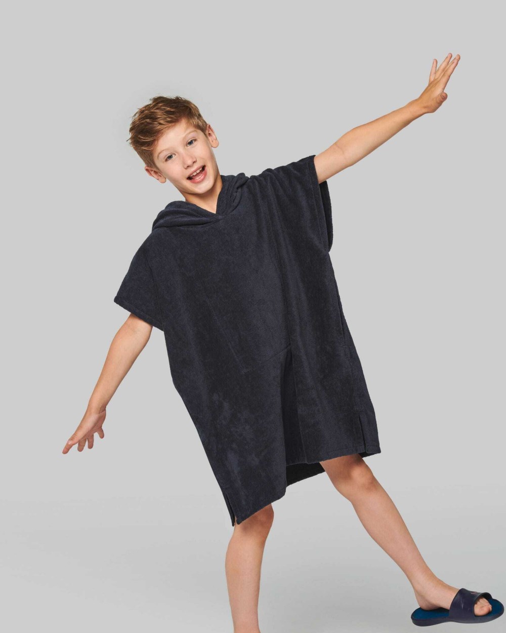 Jassen PROACT Kinderponcho met capuchon van badstof voor bedrukking &amp; borduring