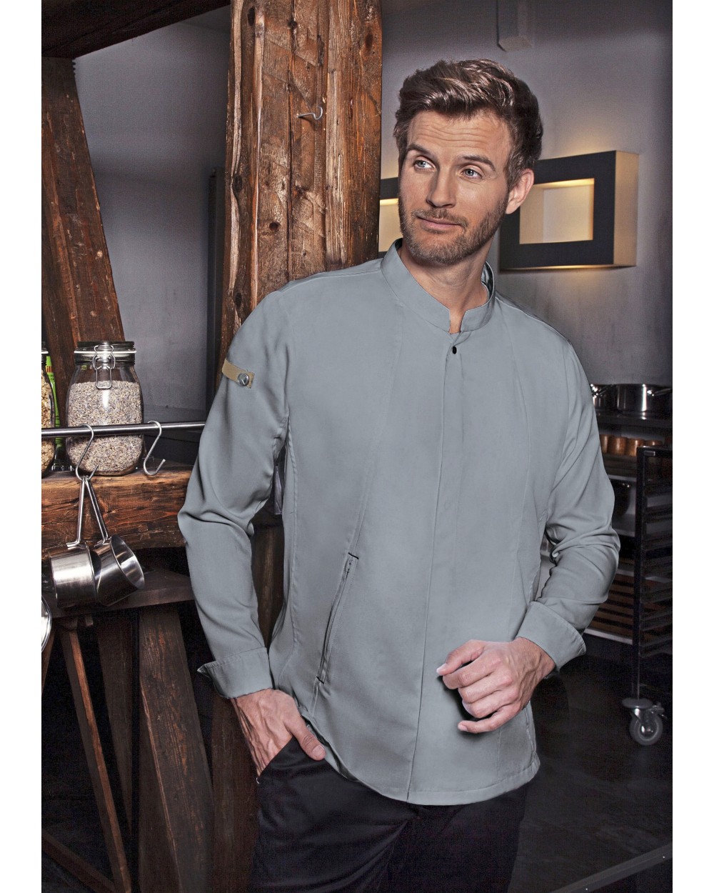 KARLOWSKY Chef Jacket Green-Generation Hemden personalisierbar